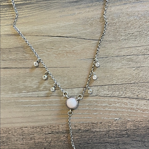 American Eagle Outfitters Silver Necklace with Pink Accents - Picture 2 of 3